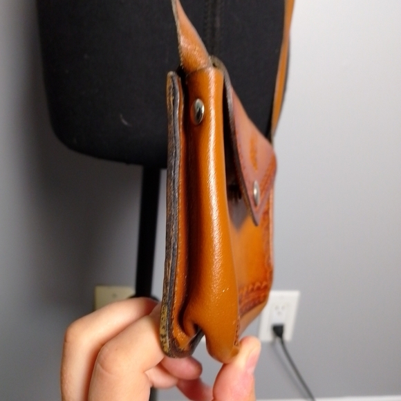 womens leather cross body purse small Boho | Festival | Cowgirl | Stamped - Picture 6 of 6